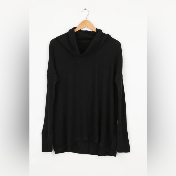 NWT Free People Juicy Long Sleeve Black - Picture 9 of 10